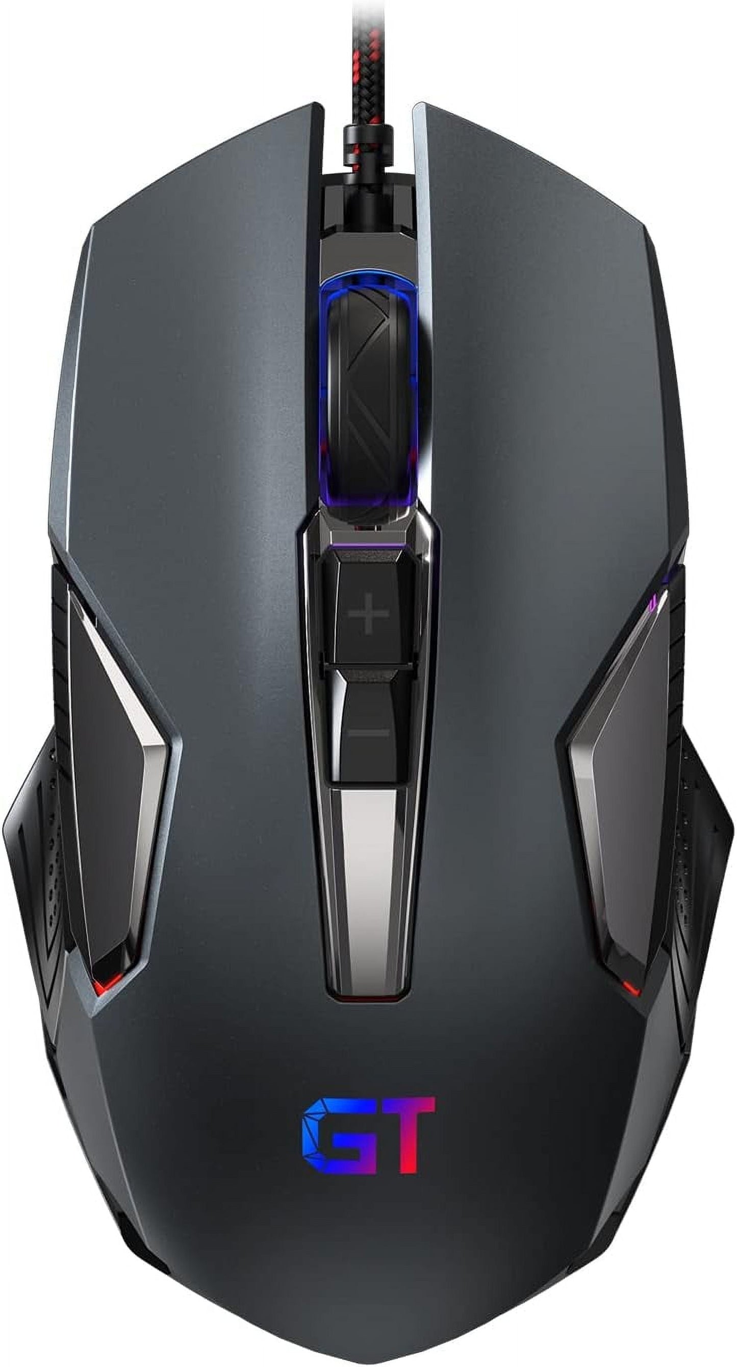 Gaming Mouse Wired RGB PC Gaming Mice, 4 Color Backlight, Ergonomic Optical Computer Wired Mouse with Fire Button for Desktop PC Laptop Gamer & Work